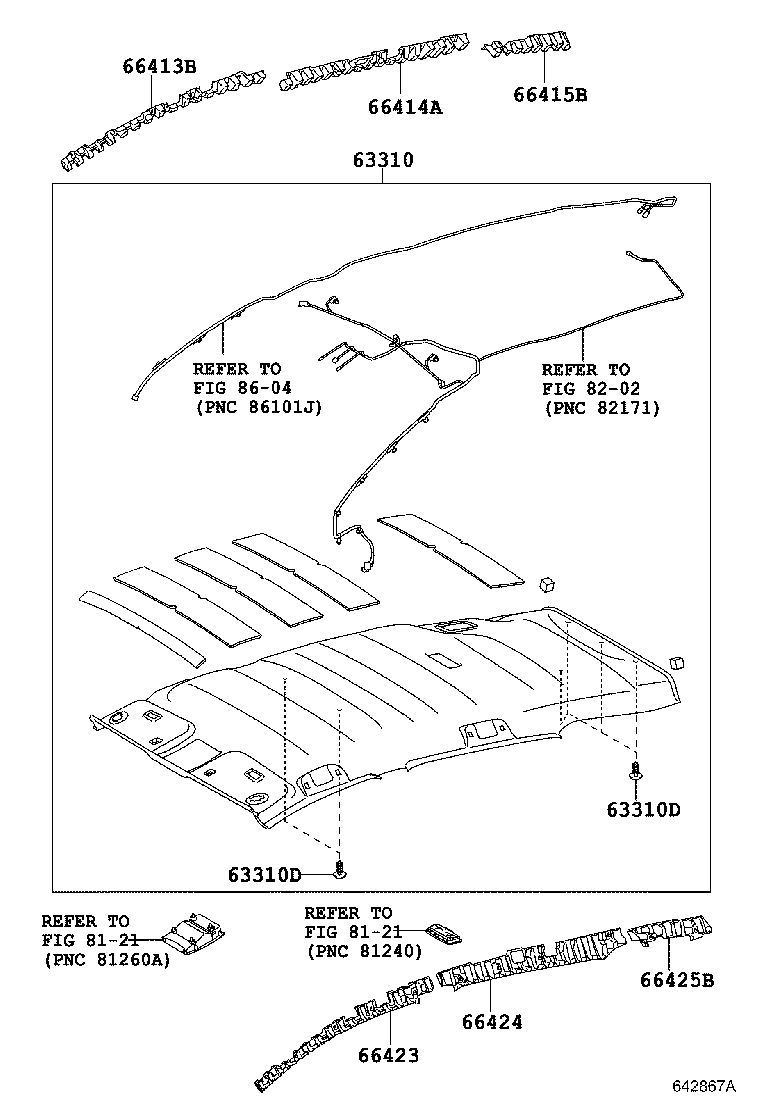 66414-0F030 SPACER, SIDE RAIL, REAR RH product image