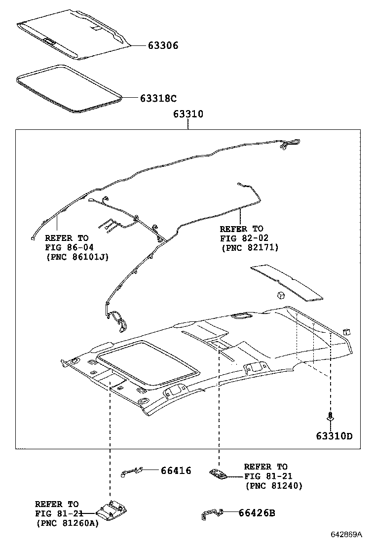 66414-0F030 SPACER, SIDE RAIL, REAR RH product image