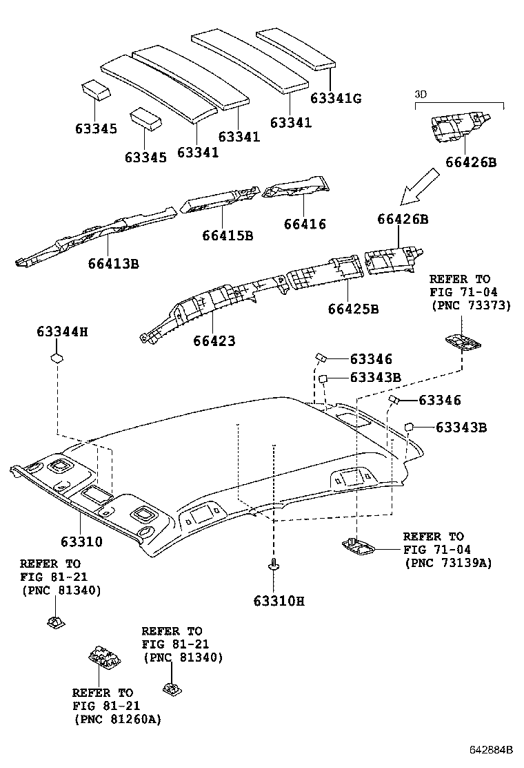 66415-0D040 SPACER, SIDE RAIL, REAR NO.2 RH product image