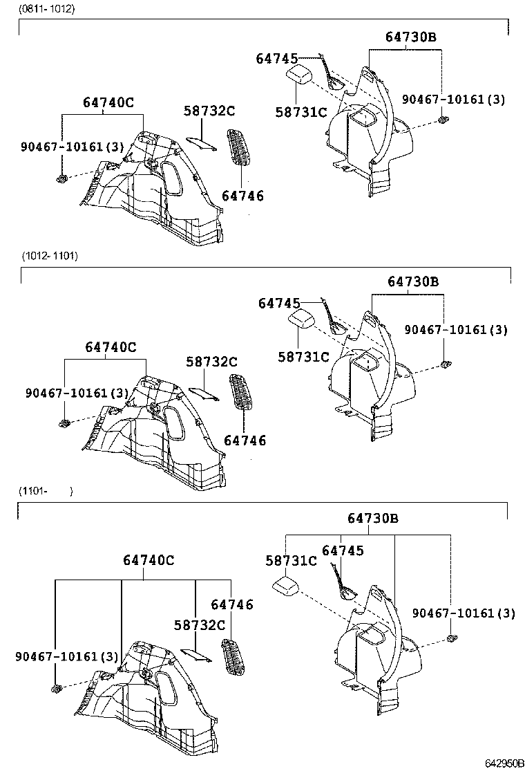 Thumbnail 3 for 64745-0D020-E0