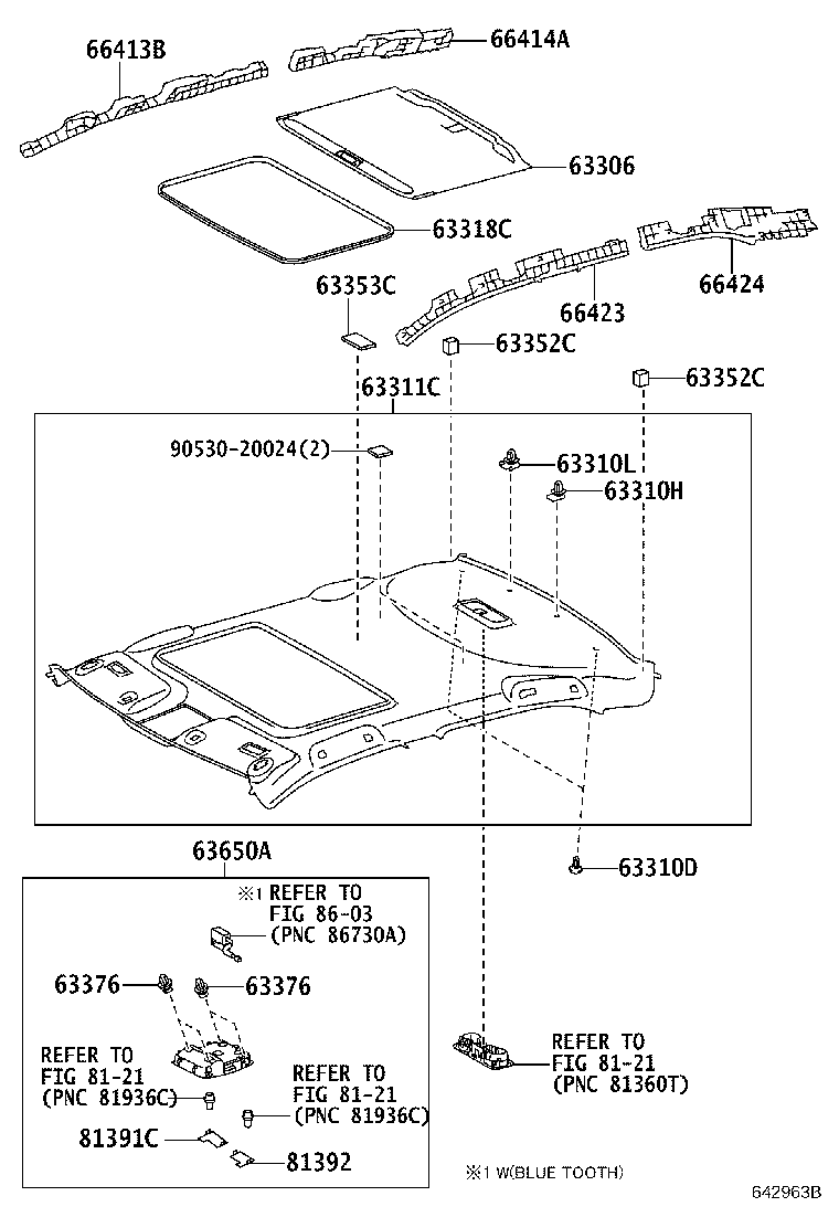 63341-06111 PAD, ROOF SILENCER, NO.1 product image