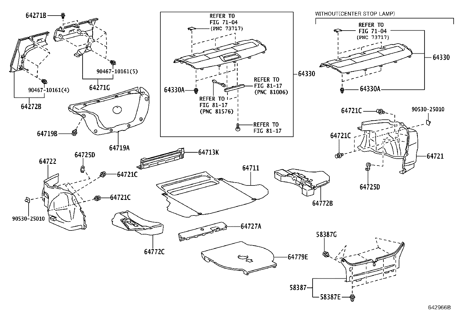 64271-06050 BOARD, ROOM PARTITION, RH product image