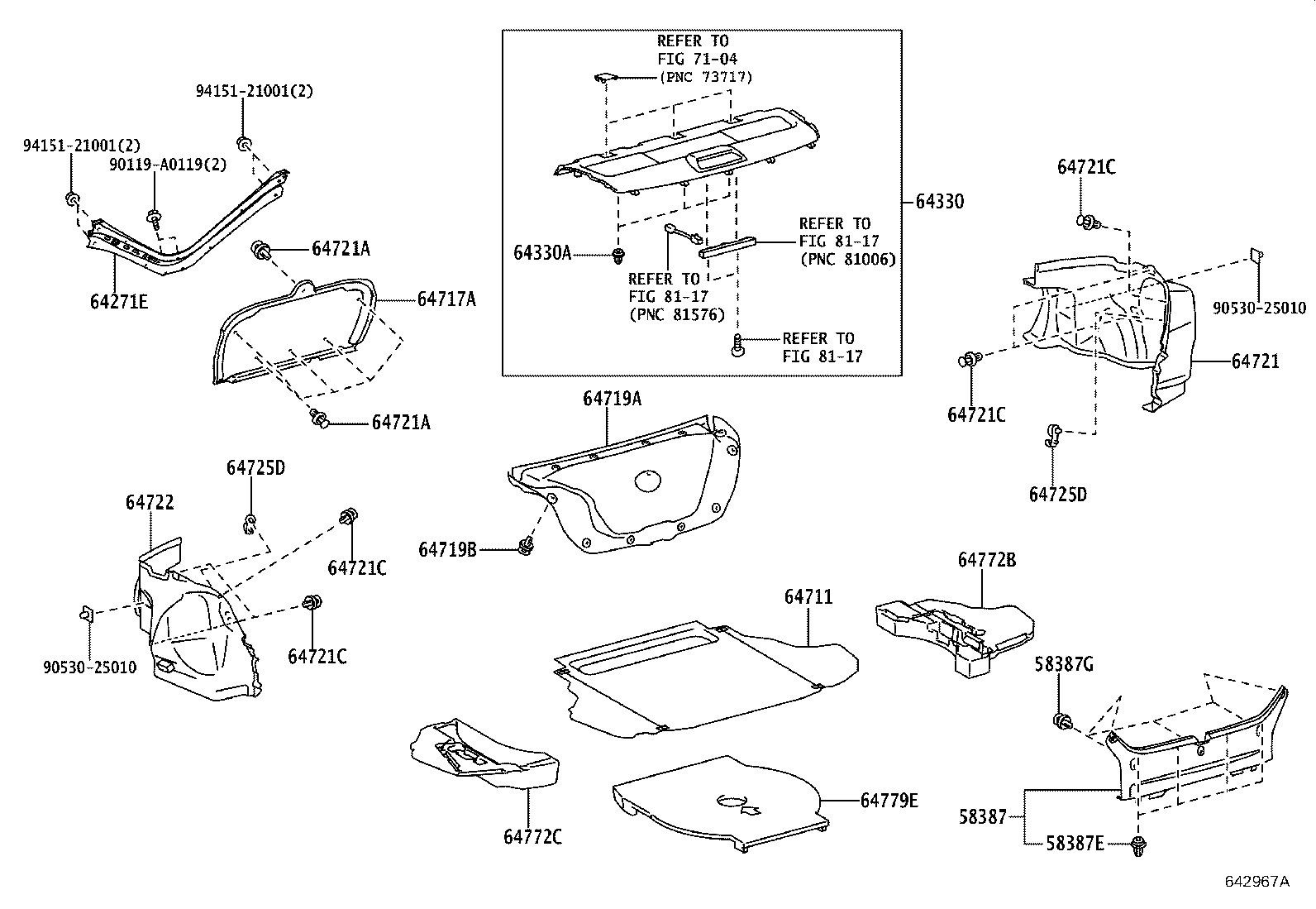 64271-06050 BOARD, ROOM PARTITION, RH product image