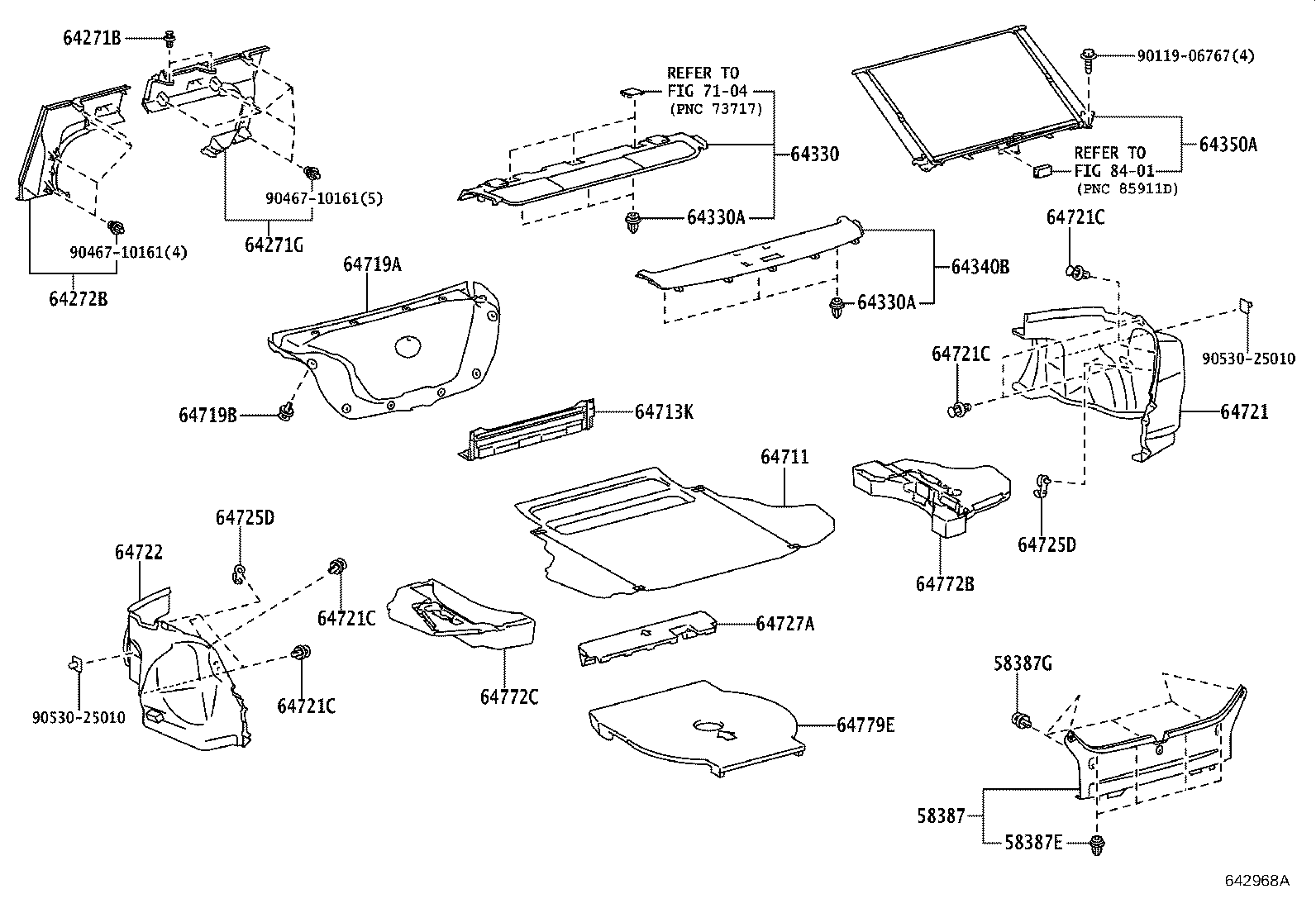 64271-06050 BOARD, ROOM PARTITION, RH product image