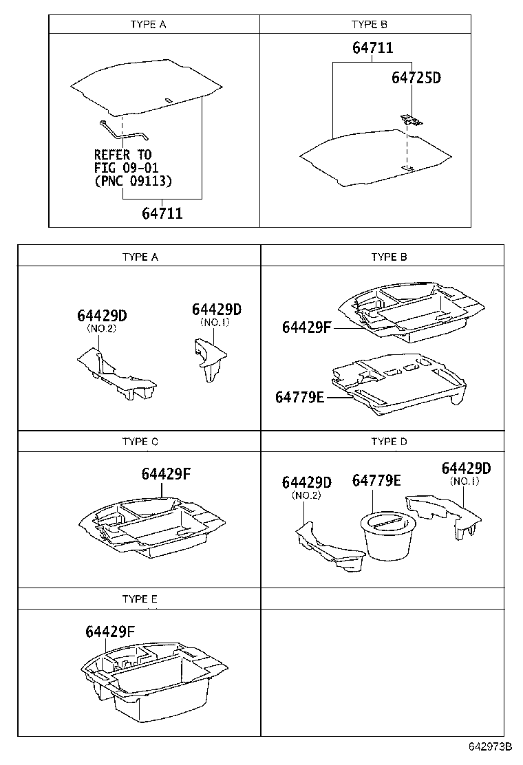 64429-30040 BOX, LUGGAGE COMPARTMENT TRIM product image