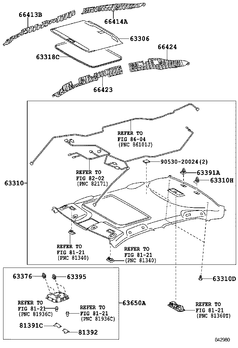 63341-06160 PAD, ROOF SILENCER, NO.1 product image