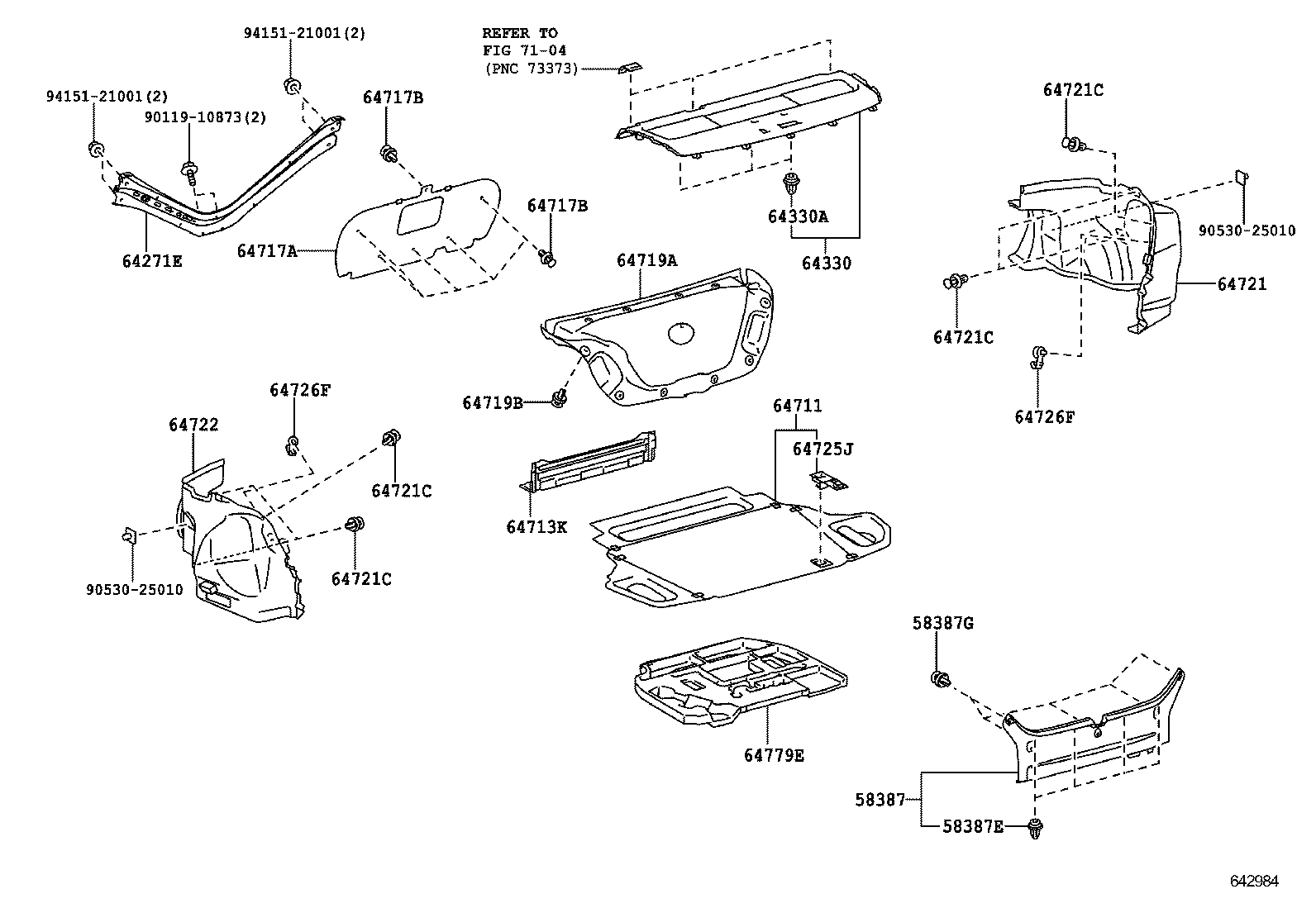 64779-06071 TRAY, SPARE WHEEL COVER product image
