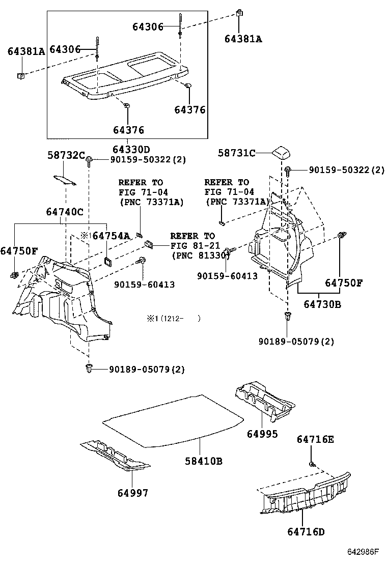 64306-52060 SUSPENDER SUB-ASSY, PACKAGE TRAY TRIM product image