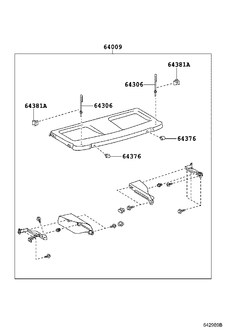 64991-52010 BOX, DECK FLOOR, FRONT product image