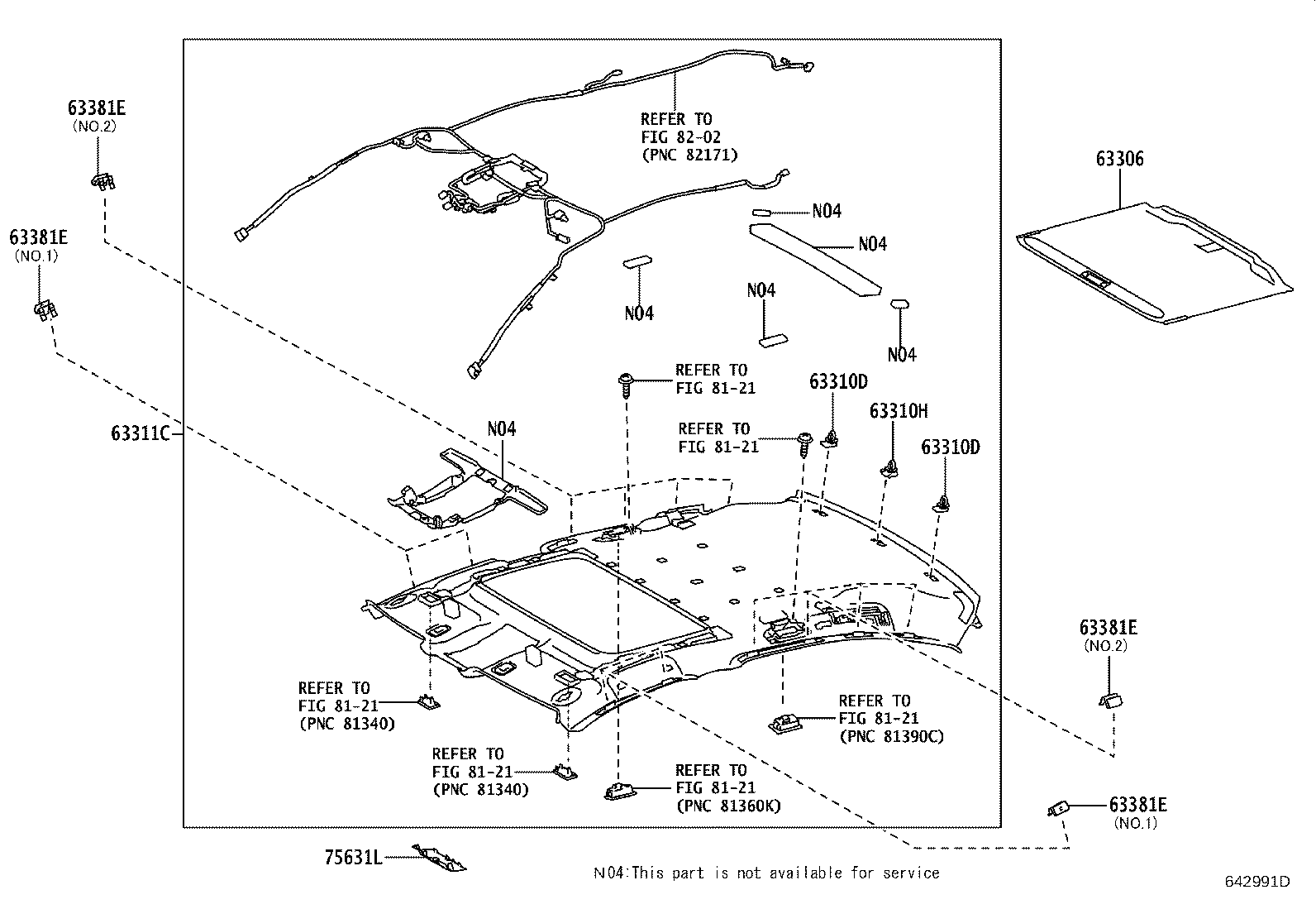 63306-30180-C0 TRIM SUB-ASSY, SUNSHADE product image