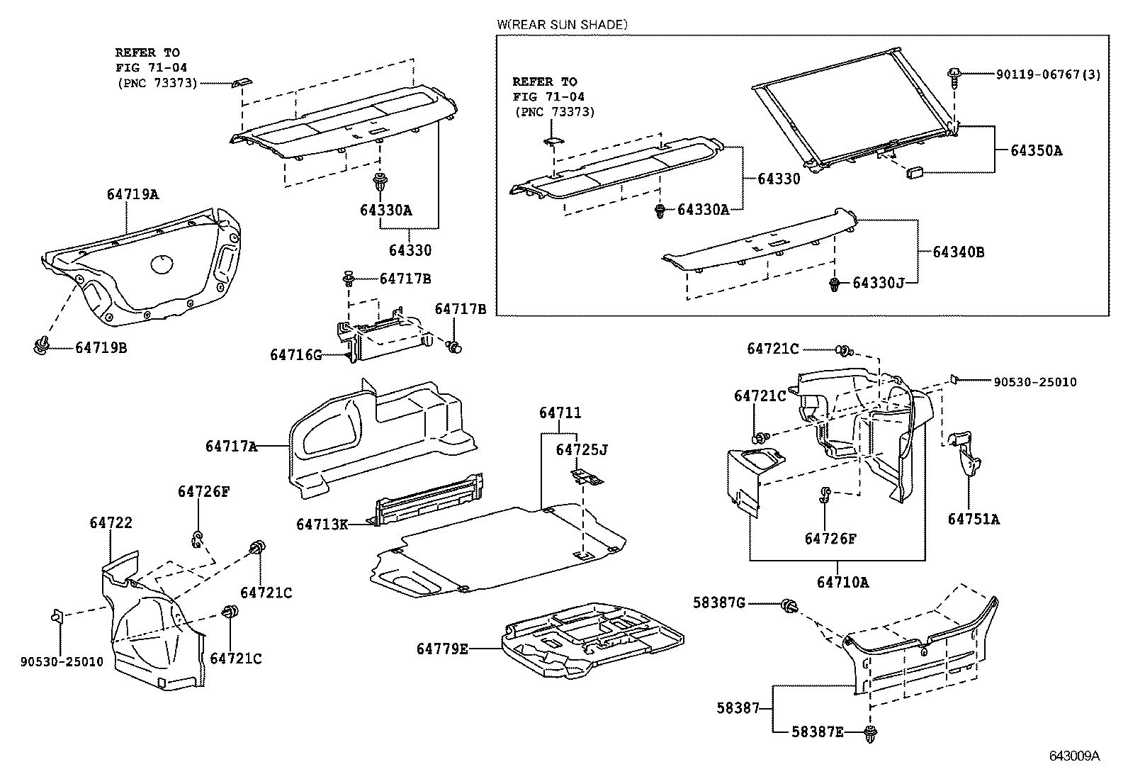 64779-06071 TRAY, SPARE WHEEL COVER product image