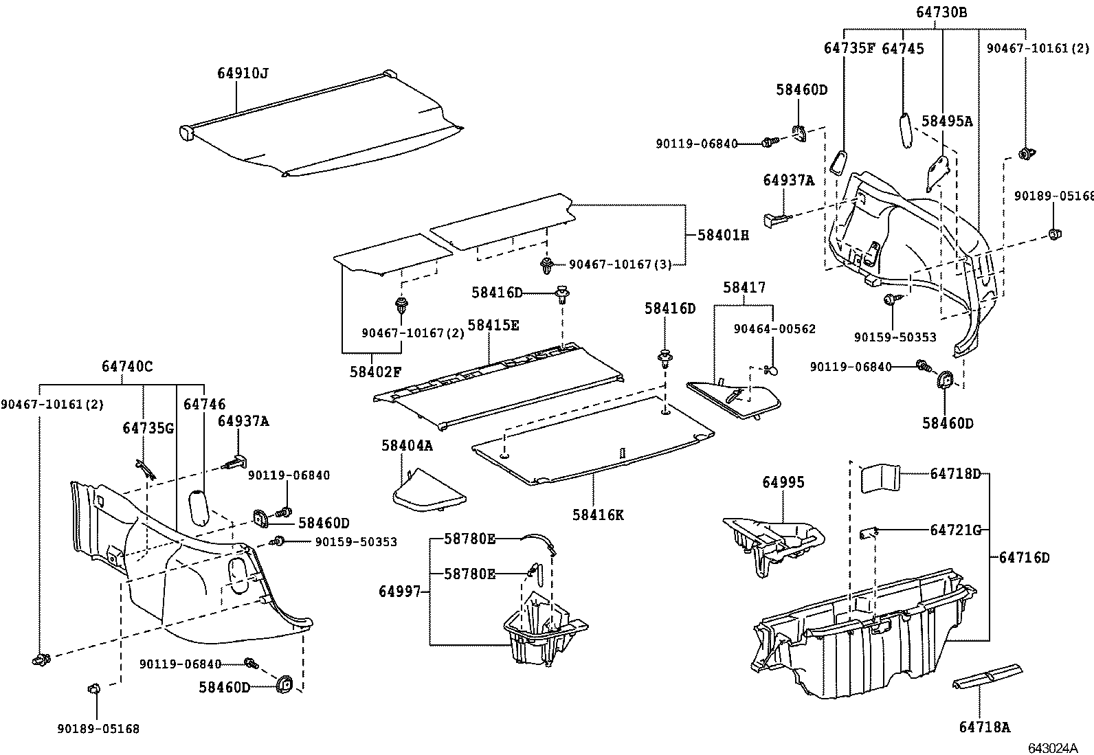 58780-47010 BAND ASSY, TOOL BOX product image