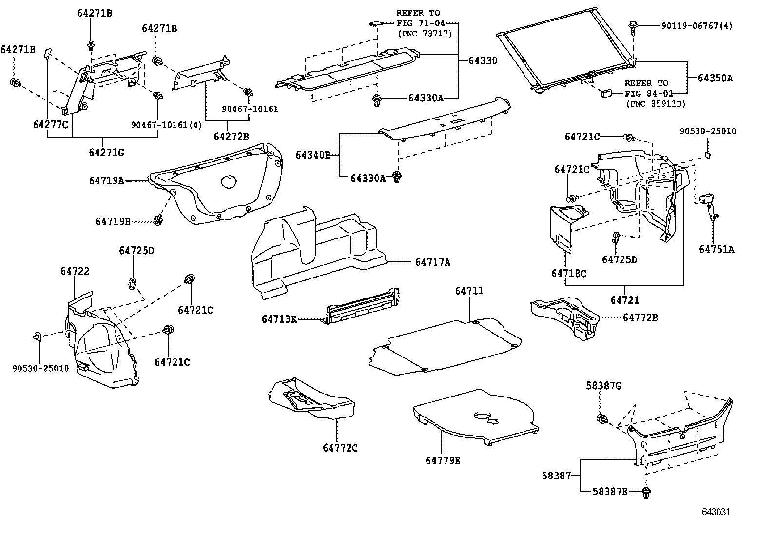 64271-06050 BOARD, ROOM PARTITION, RH product image