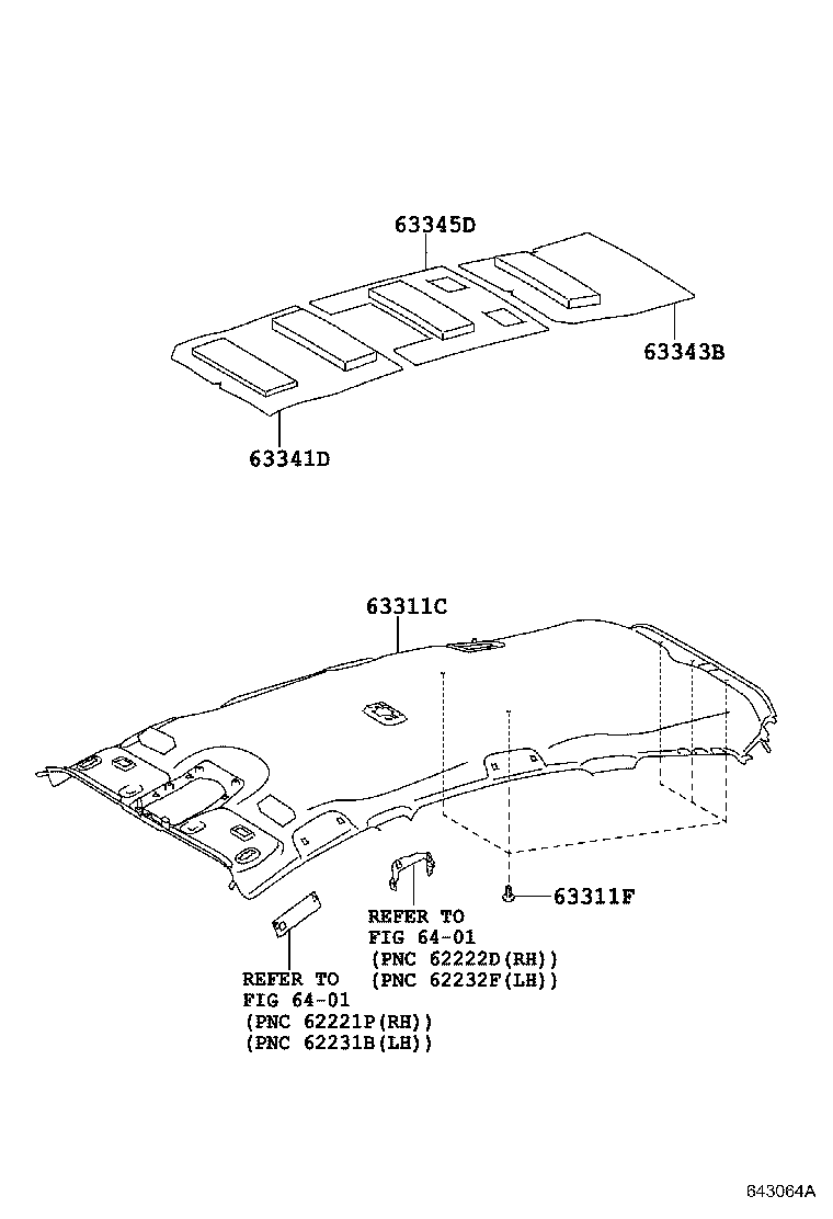 63652-47010 GARNISH, SUNSHADE, NO.1 LH product image