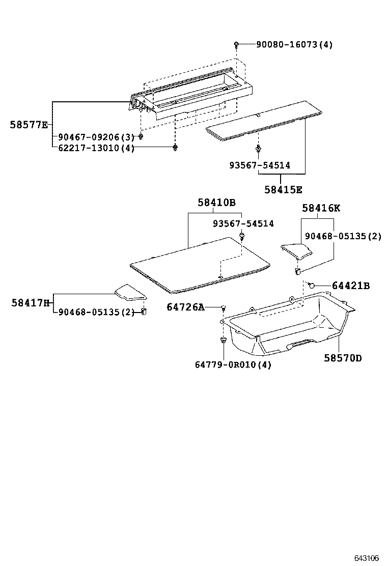 58571-0R010 CARPET ASSY, REAR FLOOR product image