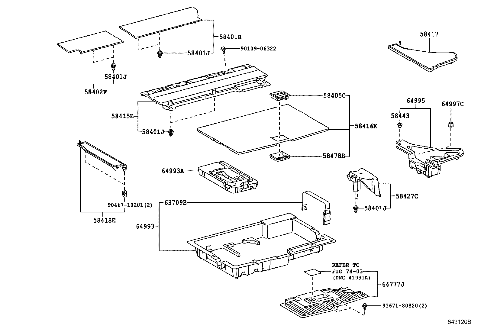 63709-76010 BAND SUB-ASSY, ROOM RACK product image
