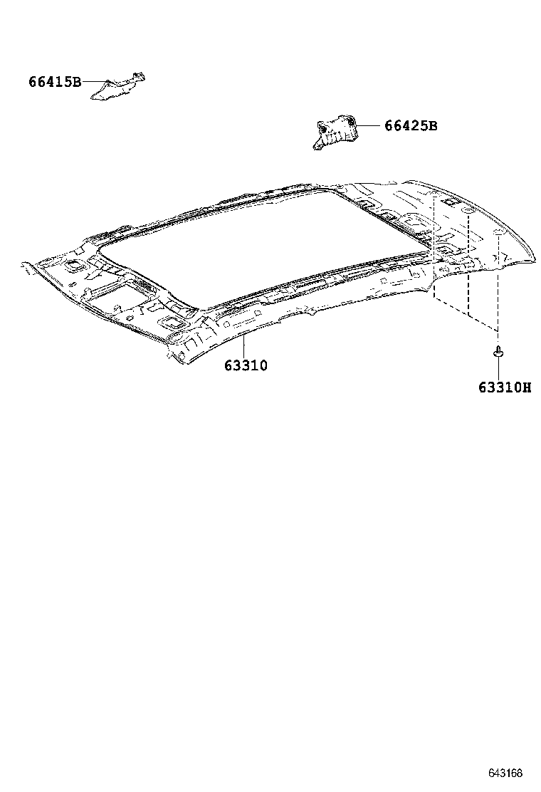 63341-02130 PAD, ROOF SILENCER, NO.1 product image