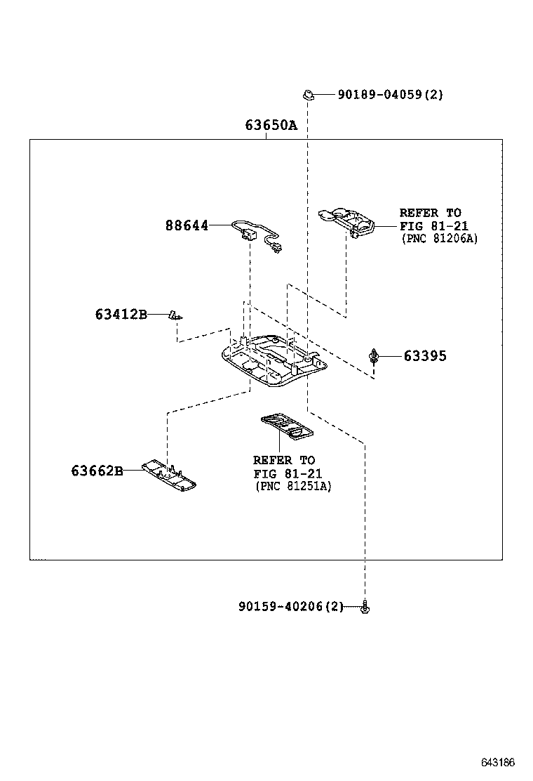63306-50120-A2 TRIM SUB-ASSY, SUNSHADE product image