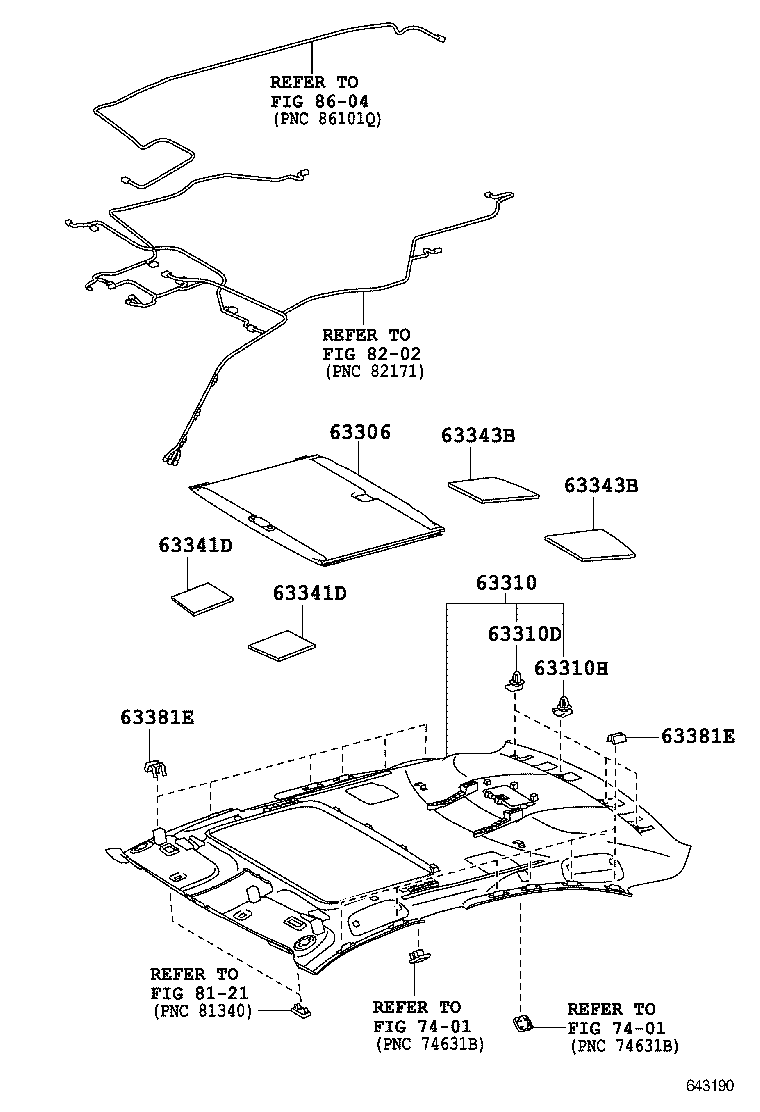 63306-50120-A2 TRIM SUB-ASSY, SUNSHADE product image