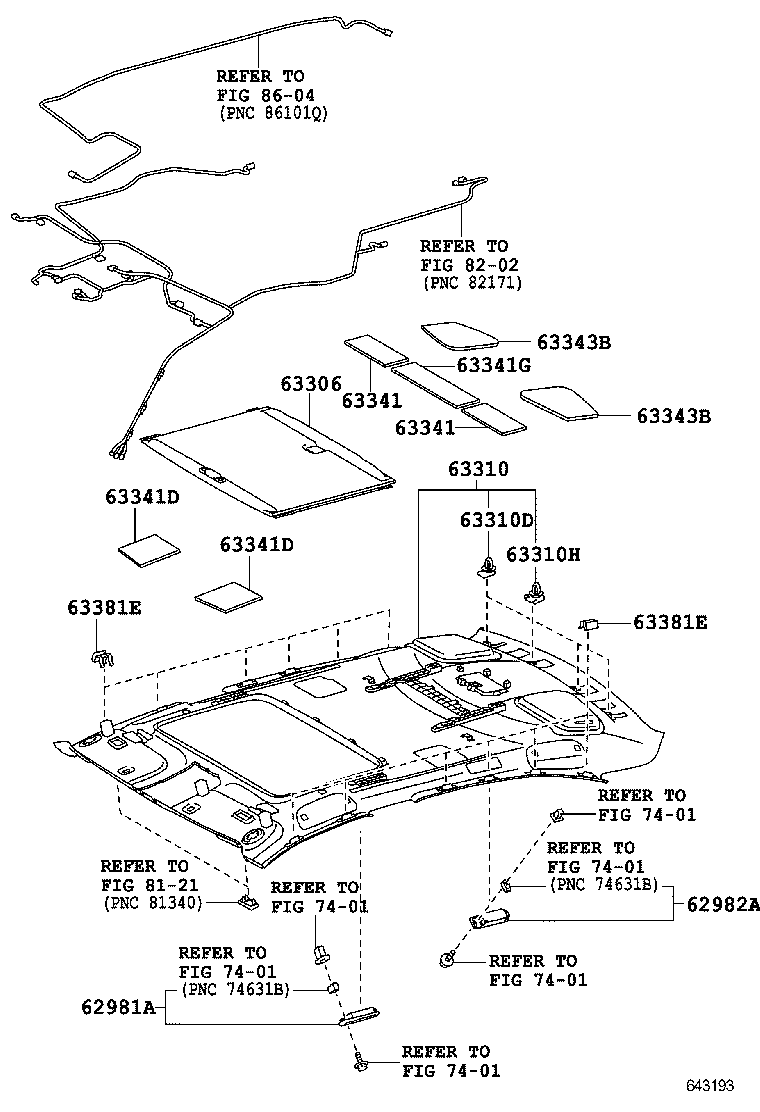 63306-50120-A2 TRIM SUB-ASSY, SUNSHADE product image