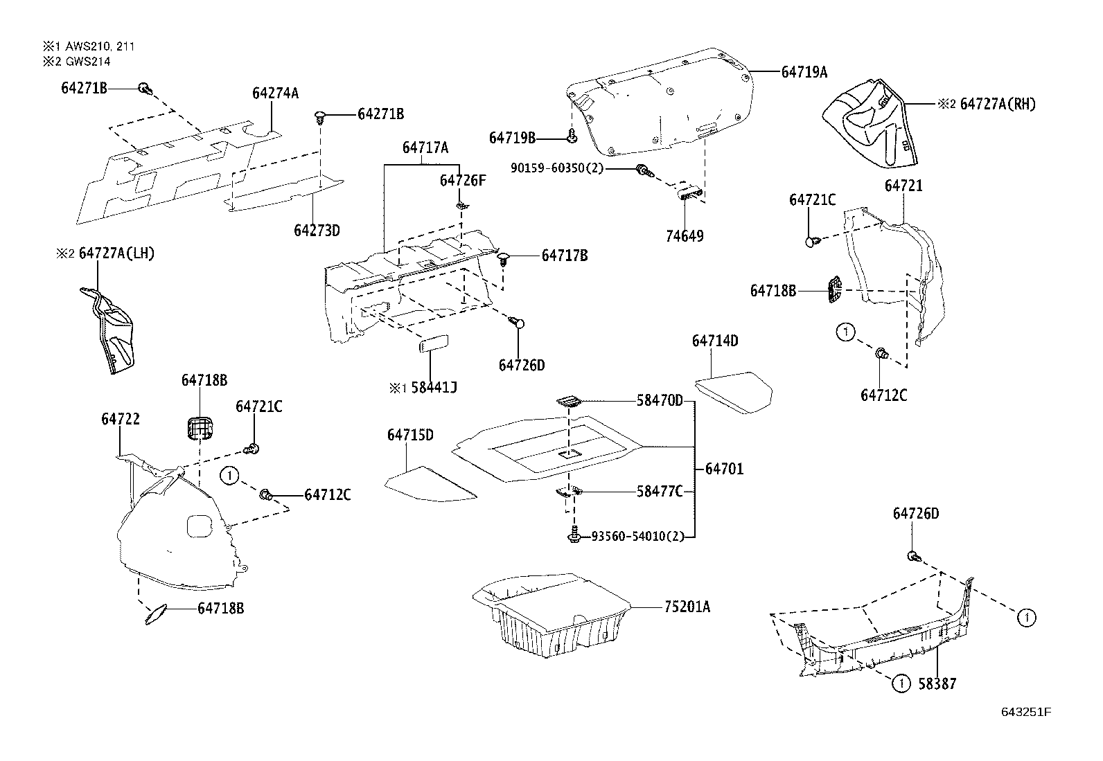 64334-30140 PAD, PACKAGE TRAY TRIM product image