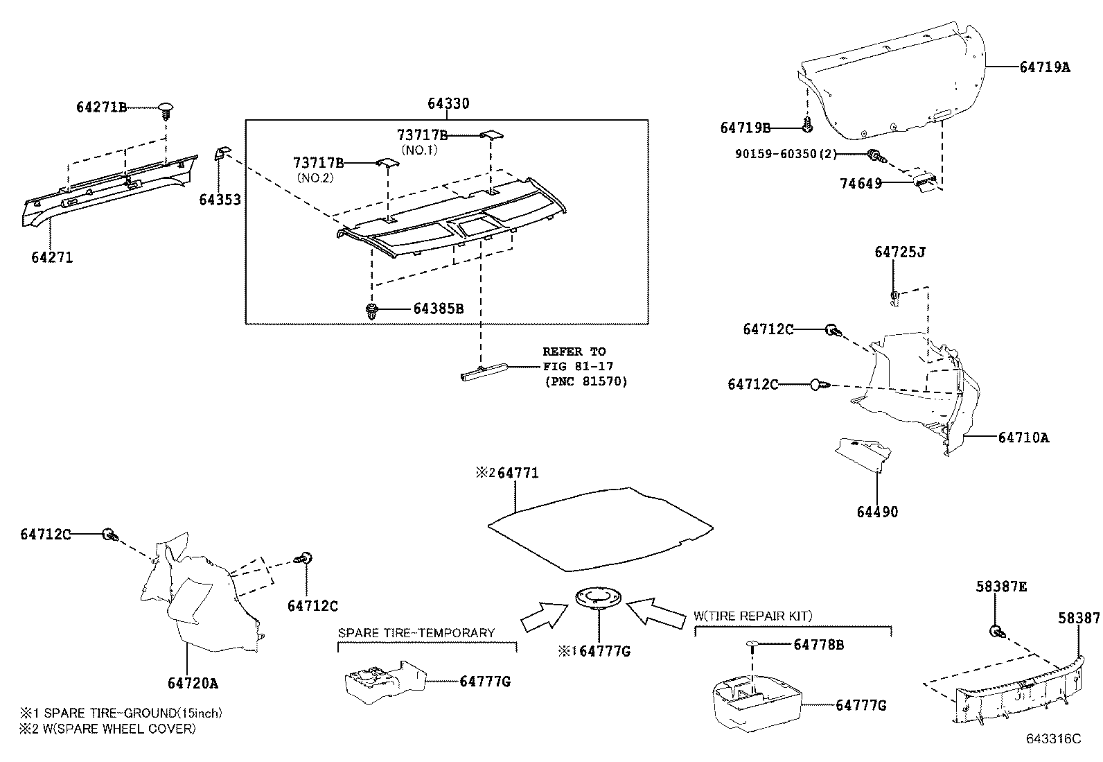 64271-02191 BOARD, ROOM PARTITION, NO.1 product image