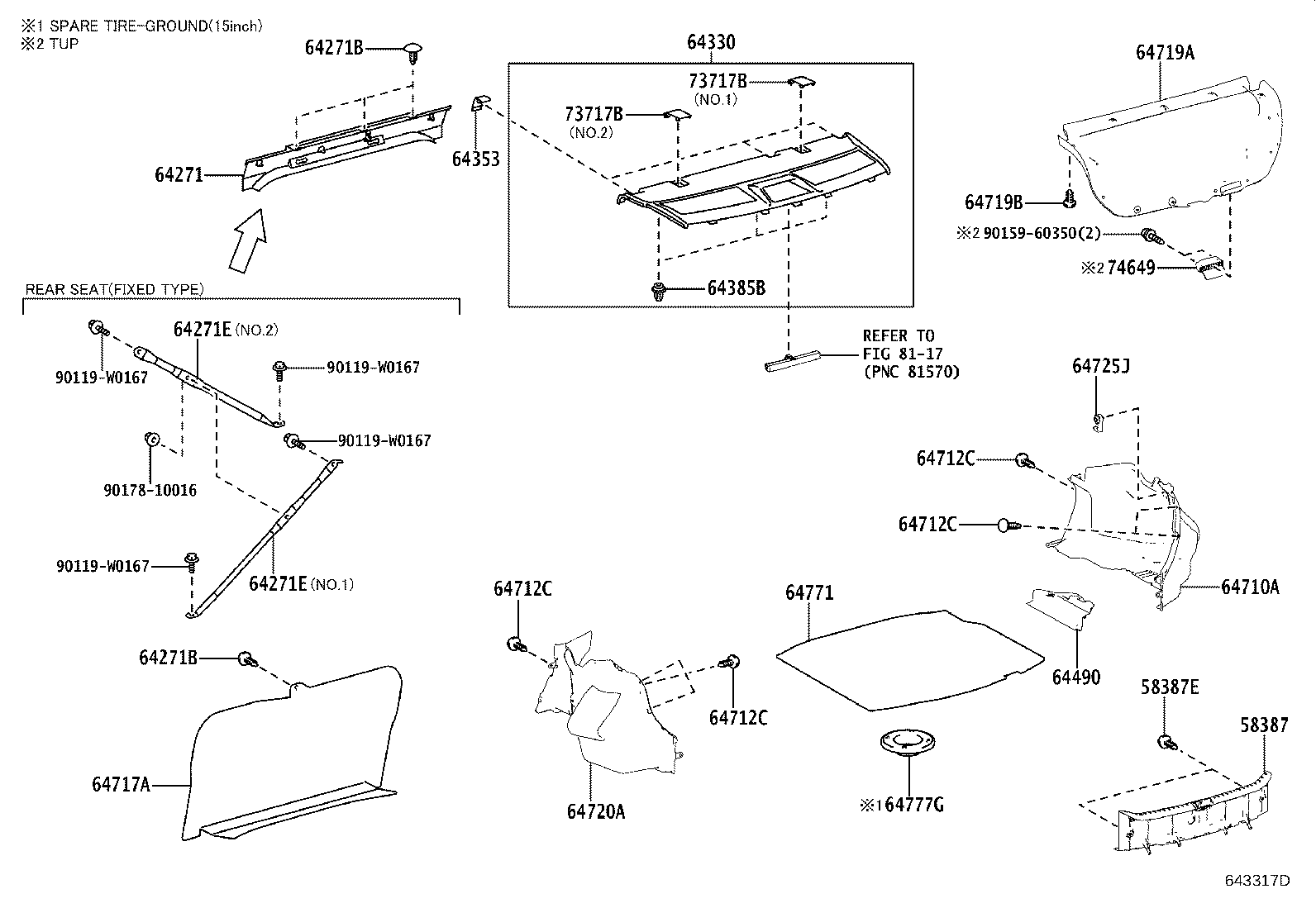 64241-02230 PANEL, ROOM PARTITION product image