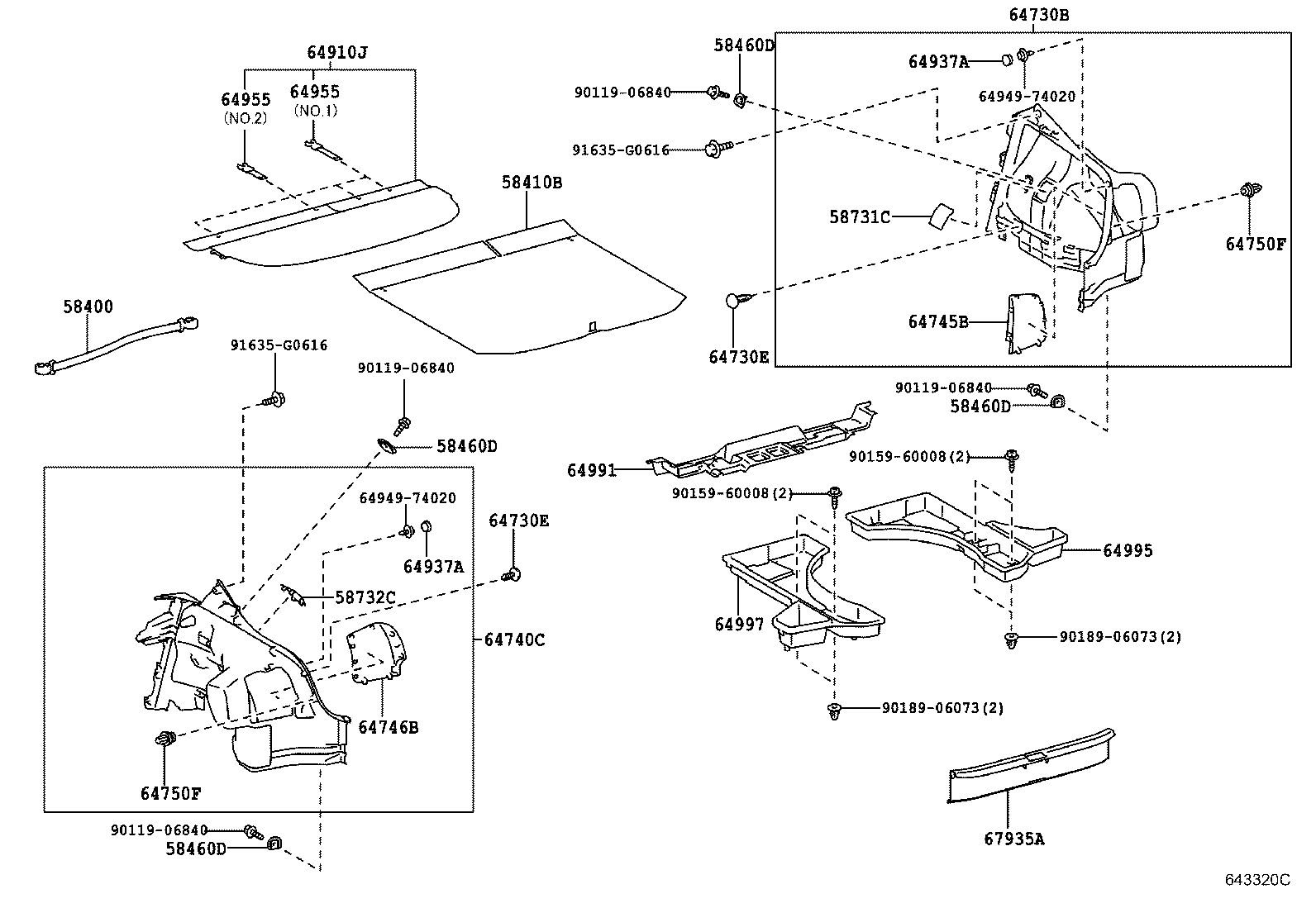 58400-21030 BELT ASSY, LUGGAGE HOLD, NO.1 product image
