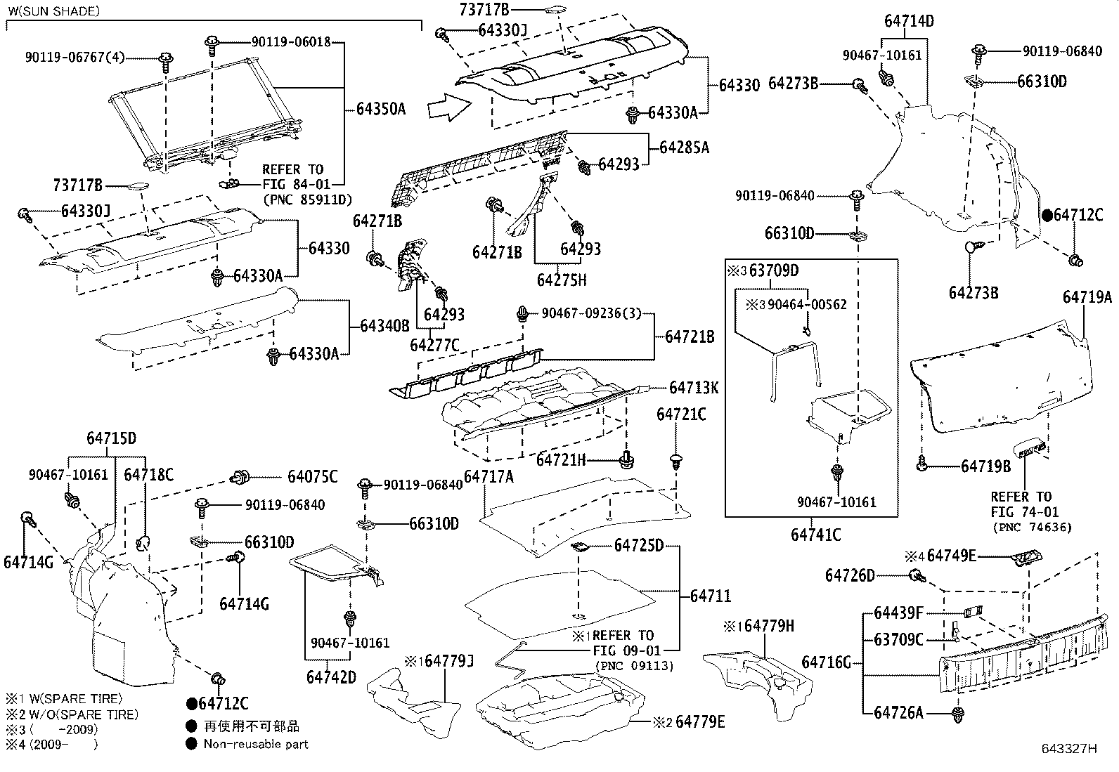 64429-53030 BOX, LUGGAGE COMPARTMENT TRIM product image