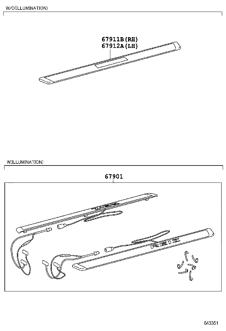 62156-0P010 BRACKET, CURTAIN SHIELD AIR BAG, LH product image