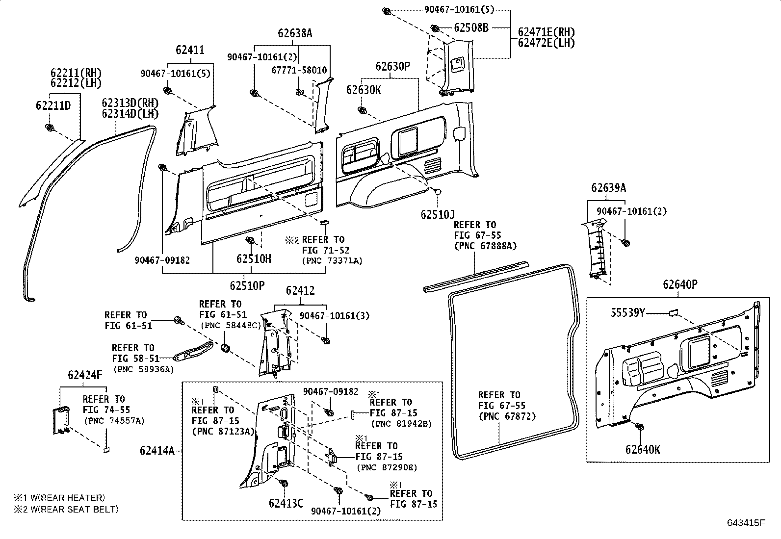 62210-0L010 GARNISH, FRONT PILLAR, RH product image