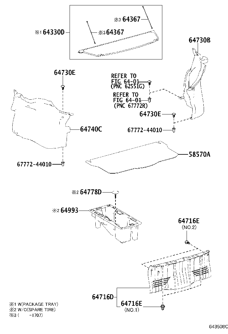 64778-52160 PROTECTOR, SPARE WHEEL product image