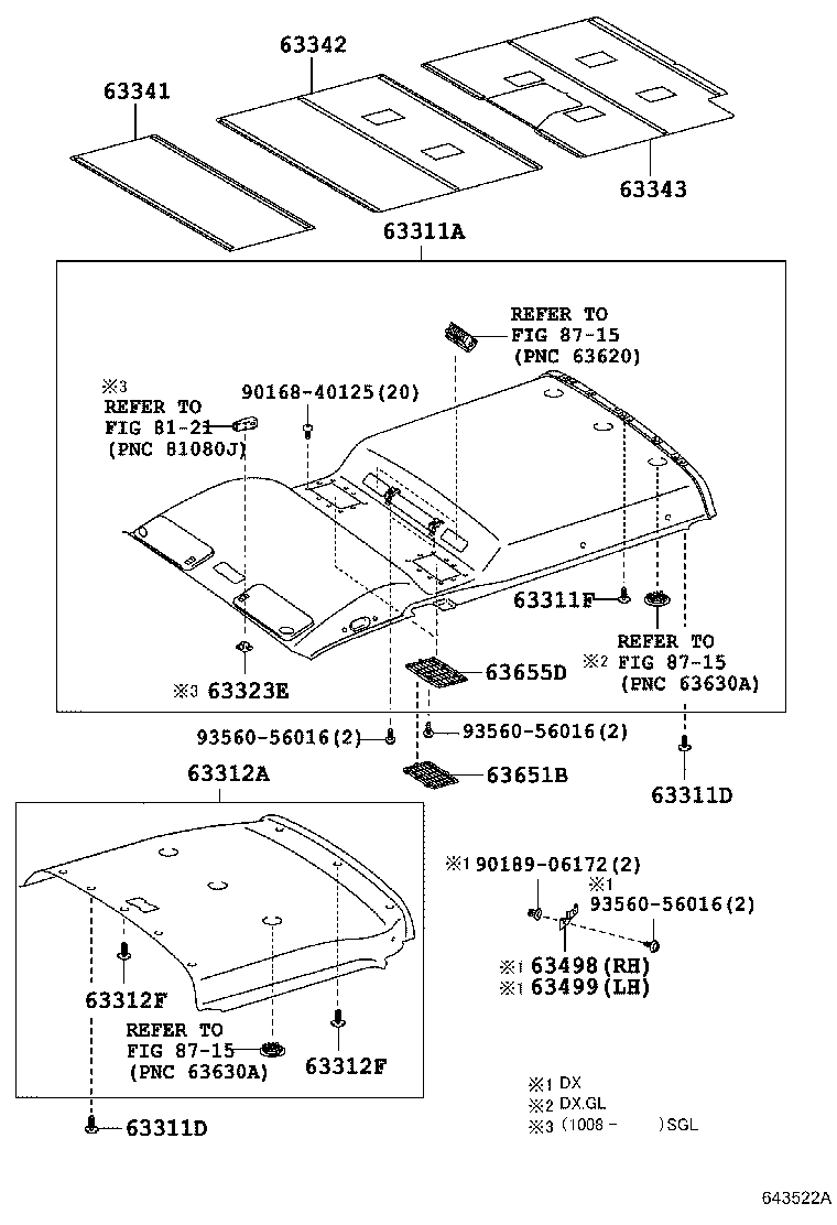 63343-26090 PAD, ROOF SILENCER, NO.3 product image