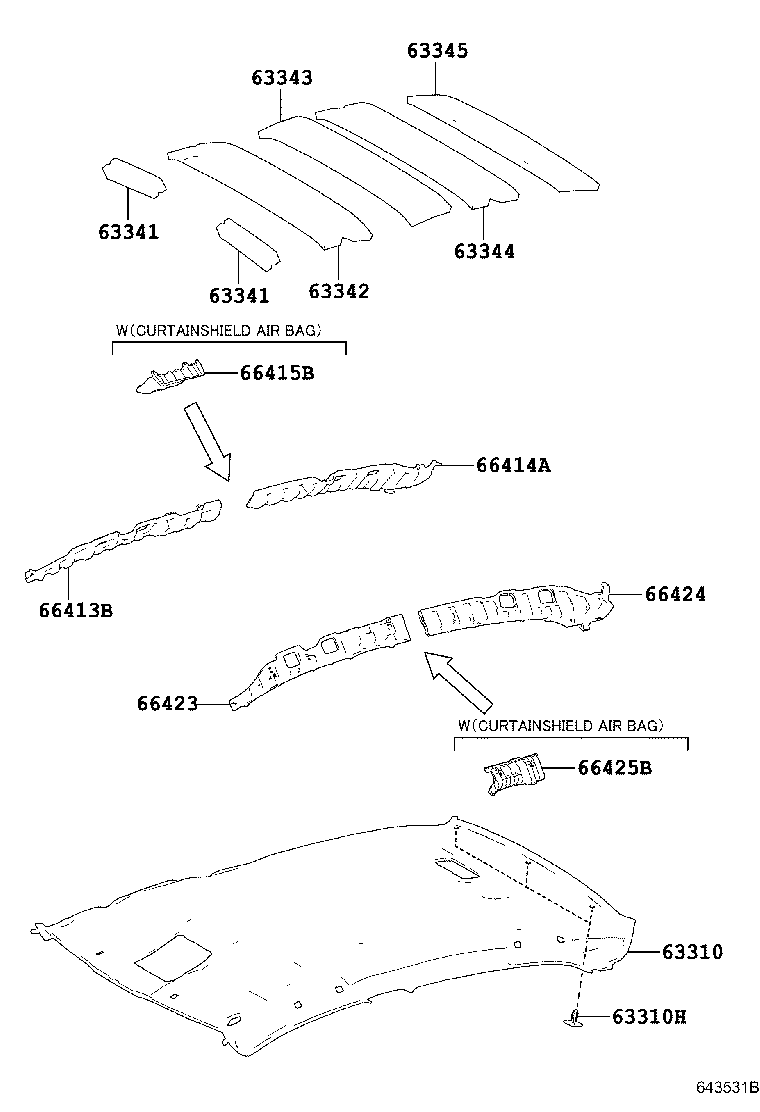 63341-02440 PAD, ROOF SILENCER, NO.2 product image