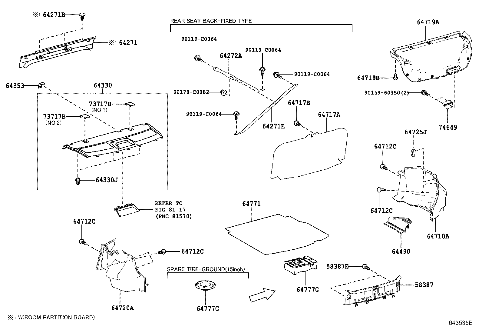 64771-02480-C0 COVER, SPARE WHEEL product image