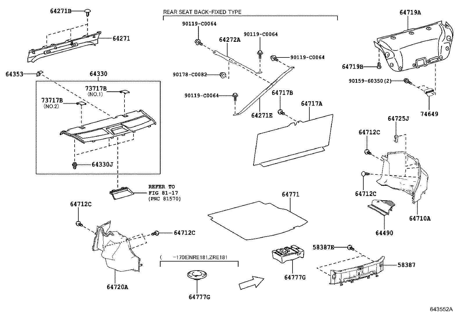 64241-02150 PANEL, ROOM PARTITION product image