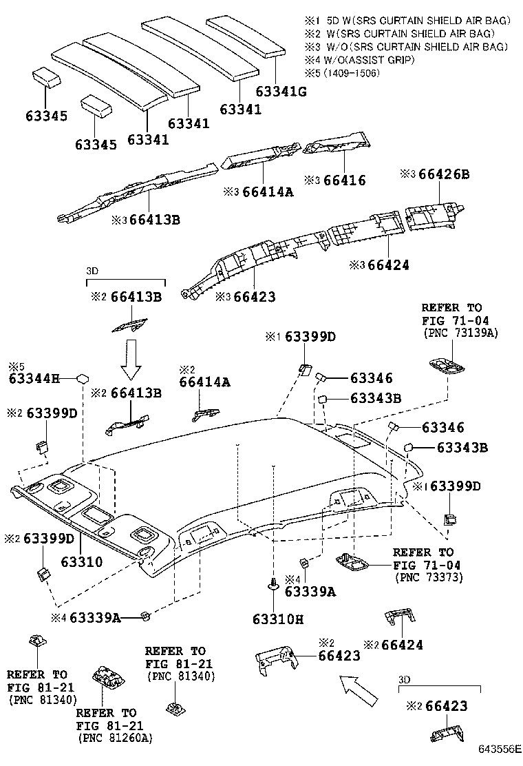 66415-0D021 SPACER, SIDE RAIL, REAR RH product image