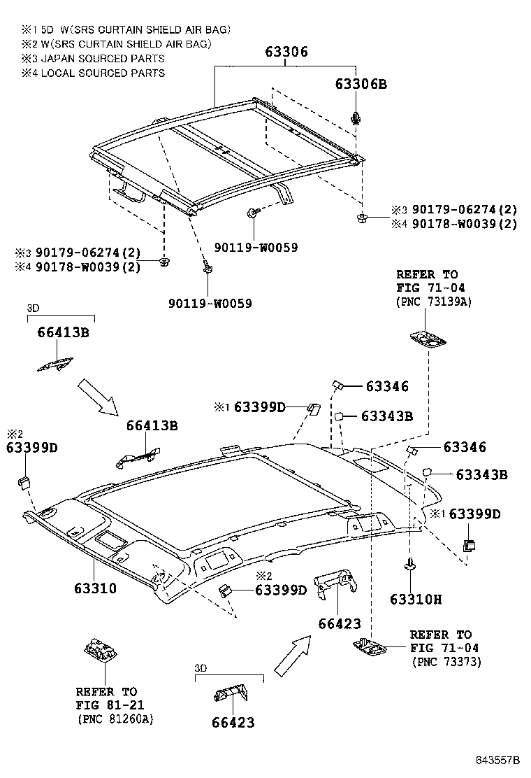 66415-0D021 SPACER, SIDE RAIL, REAR RH product image