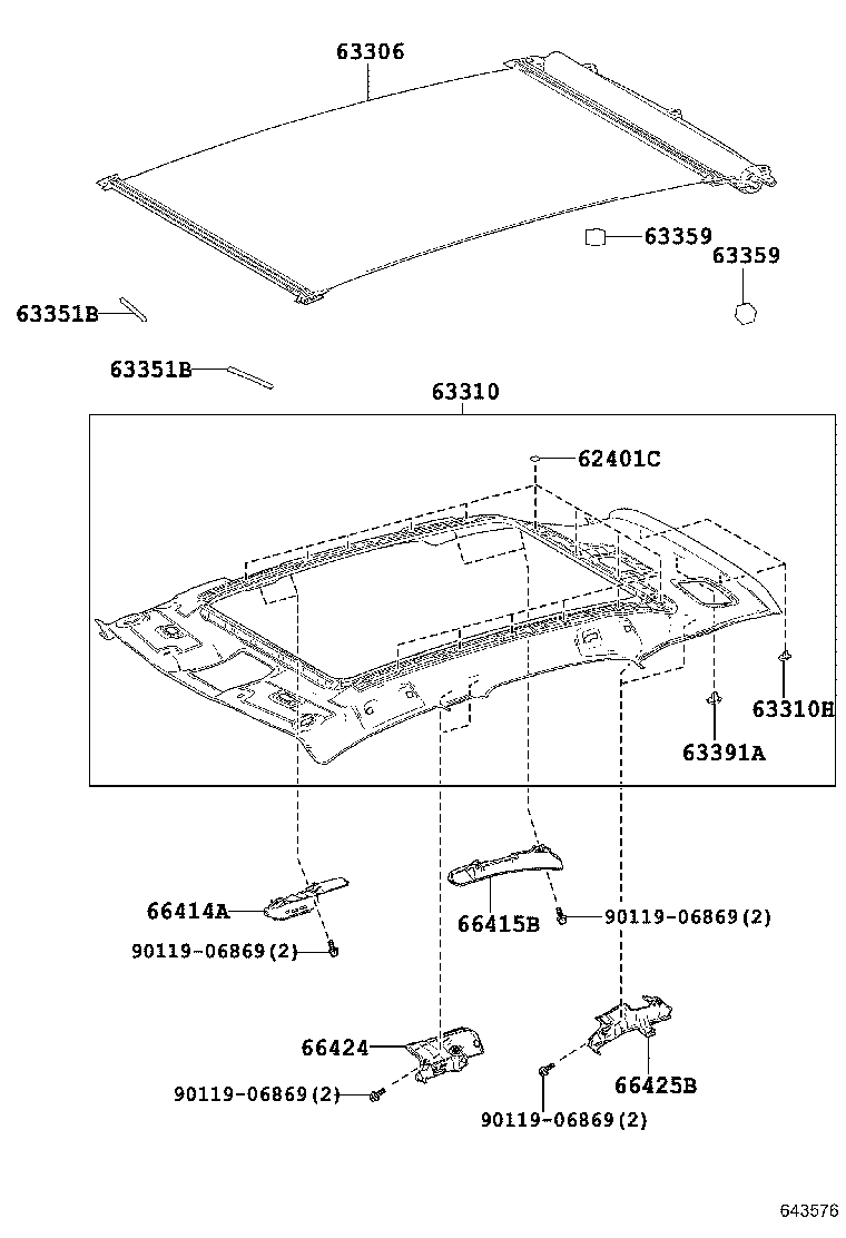 66415-78010 SPACER, SIDE RAIL, REAR NO.2 RH product image