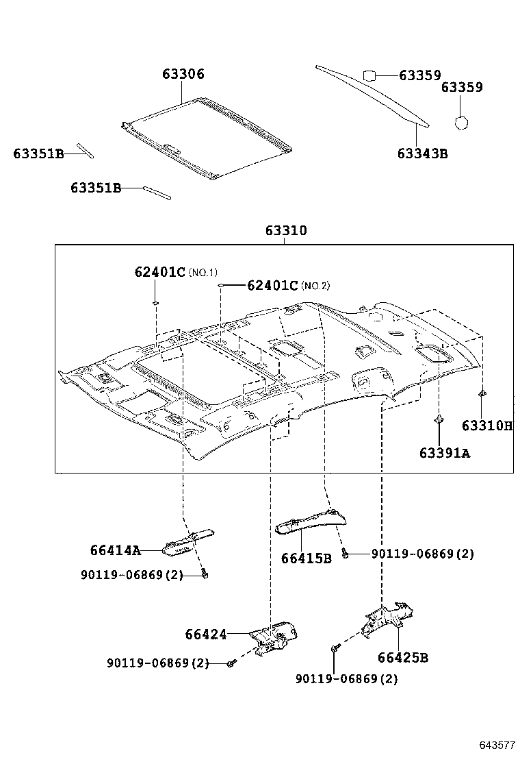 66415-78010 SPACER, SIDE RAIL, REAR NO.2 RH product image