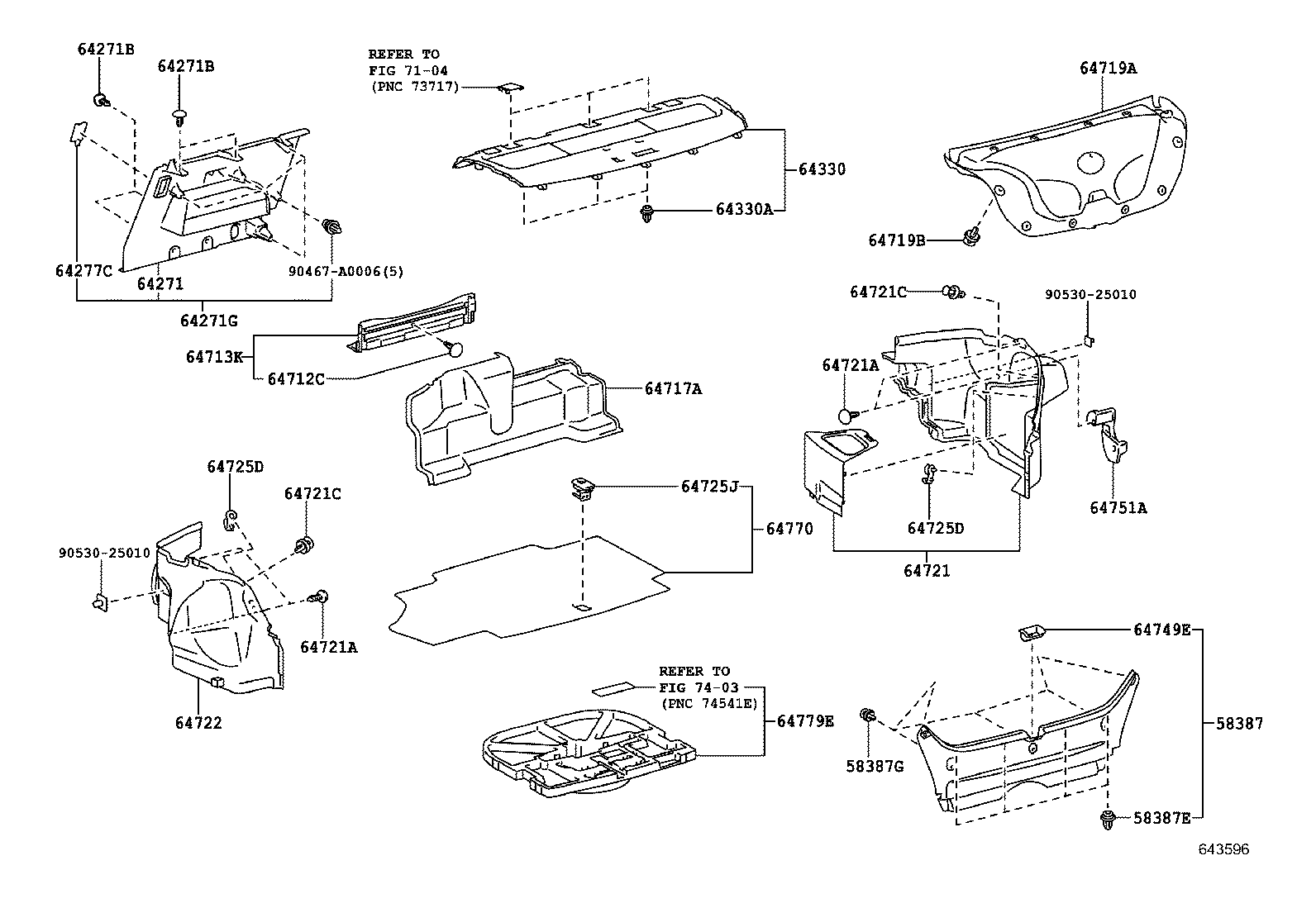 64779-06010 TRAY, SPARE WHEEL COVER product image