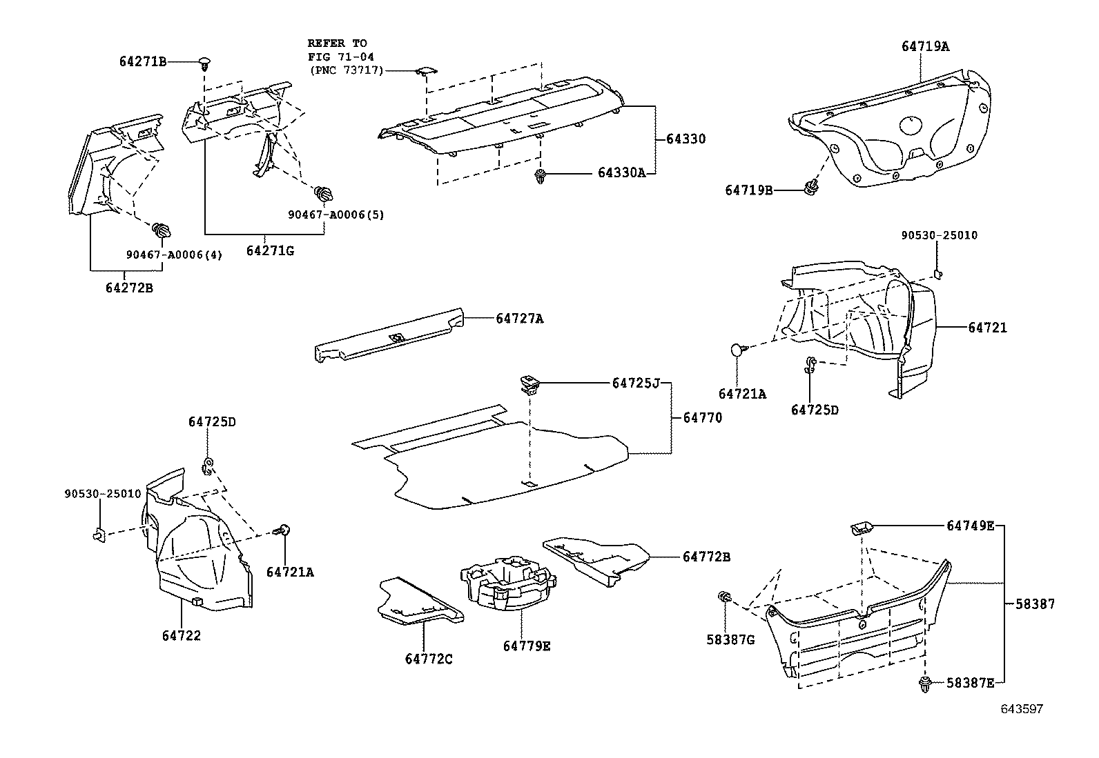 64779-06050 TRAY, SPARE WHEEL COVER product image