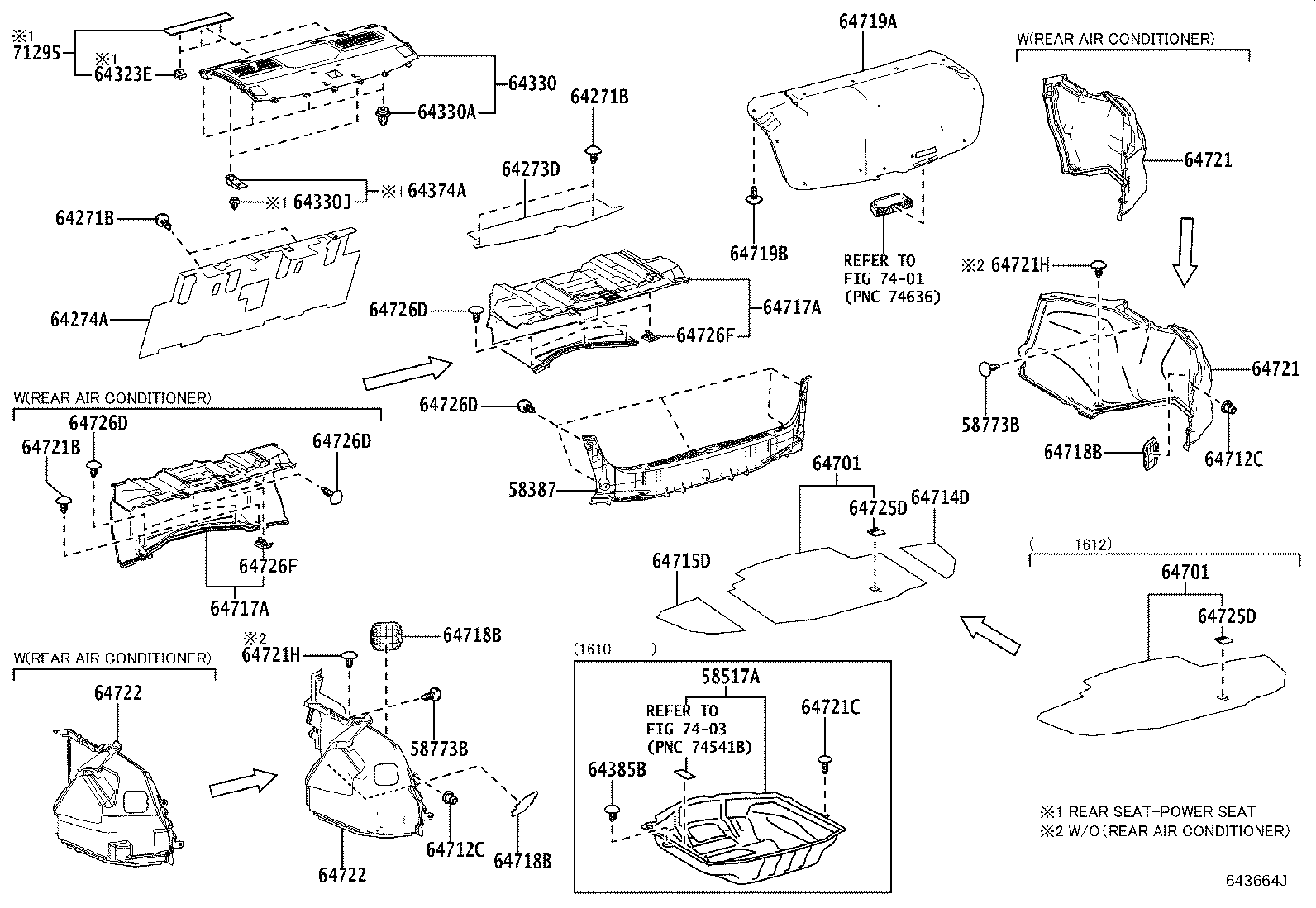 64075-0N080-C0 COVER, LUGGAGE COMPARTMENT TRIM, FRONT product image