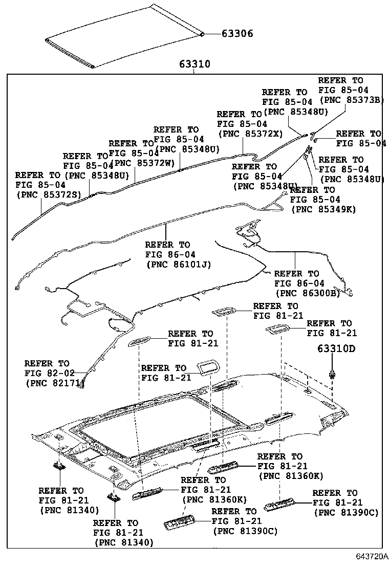 63306-0E080-B0 TRIM SUB-ASSY, SUNSHADE product image