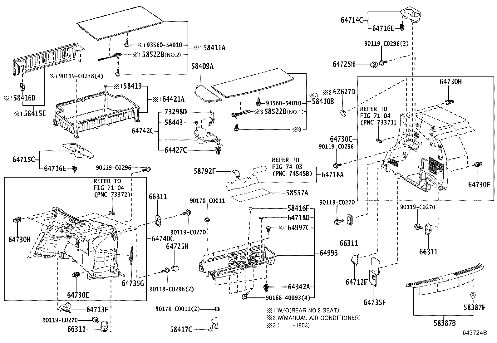 58417-0E040 BRACKET, DECK BOARD, NO.1 LH product image