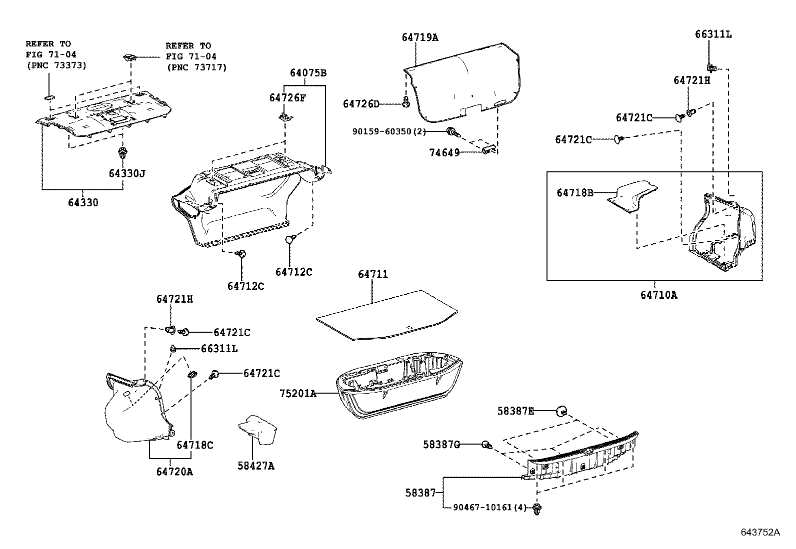 Toyota 58387-62010 PLATE, REAR FLOOR FINISH