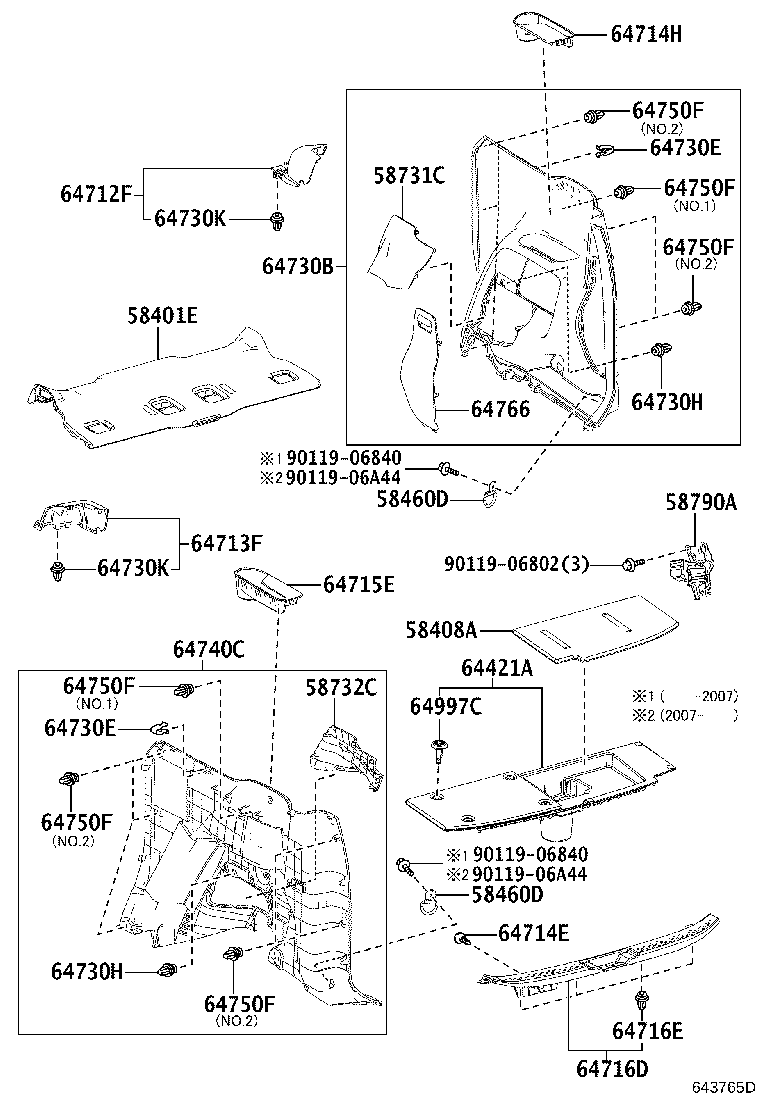 64421-52090 TRAY, LUGGAGE COMPARTMENT product image