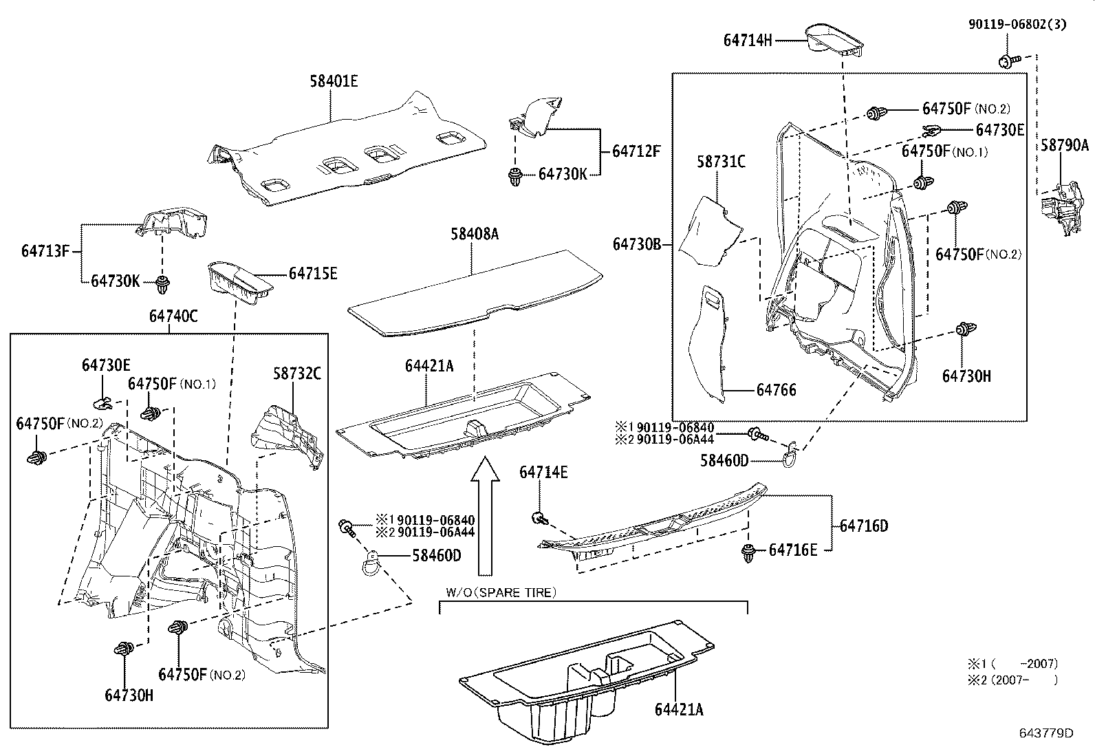 64421-52090 TRAY, LUGGAGE COMPARTMENT product image
