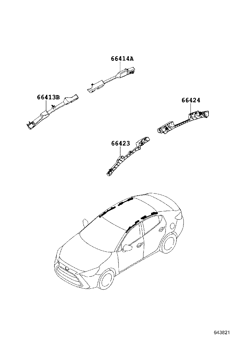 63300-WB005 HEADLINING ASSY, ROOF product image
