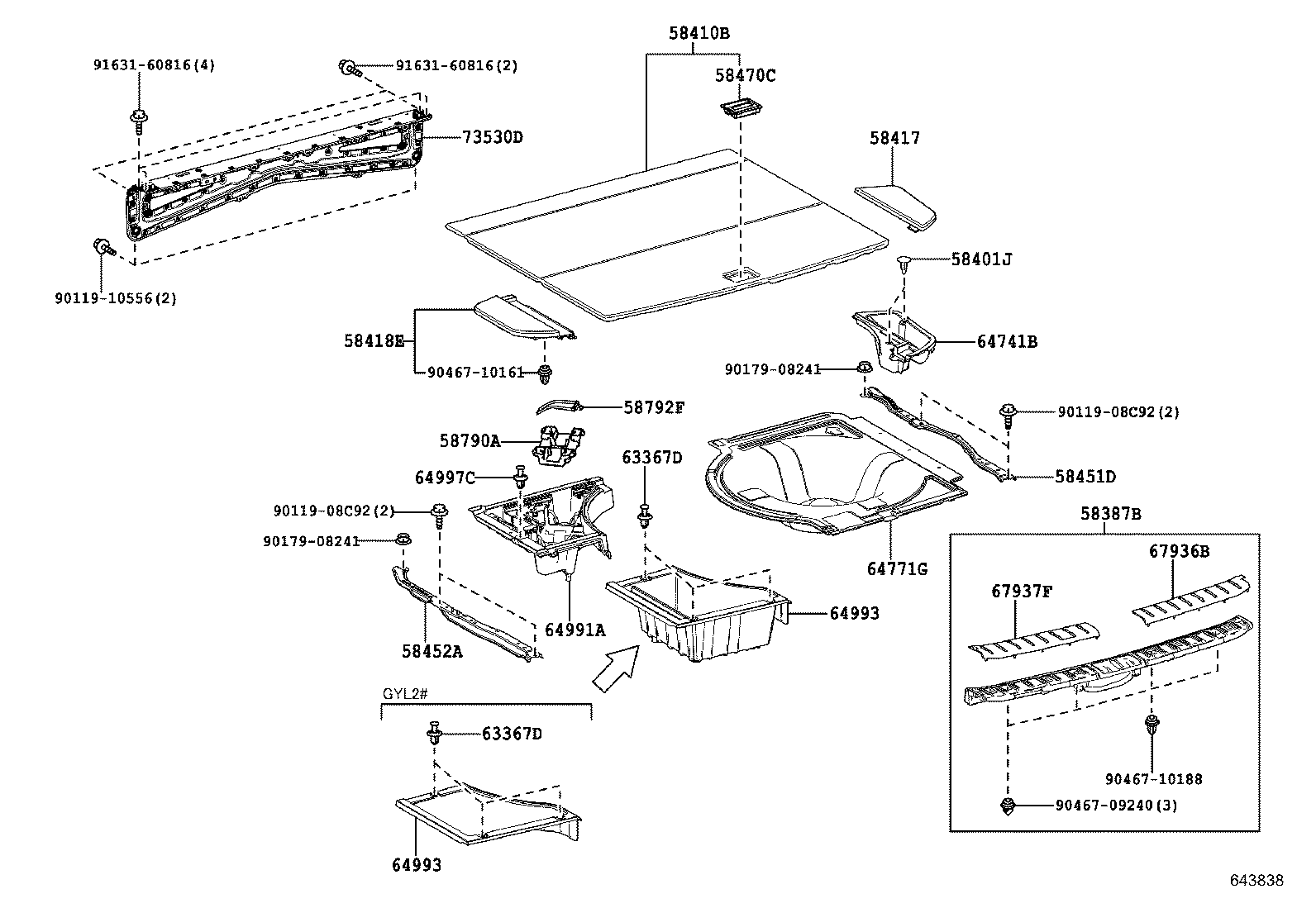 64995-48030 BOX, DECK FLOOR, RH product image